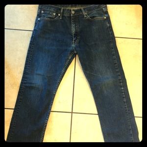 Women’s dark wash Levi’s 513 Jeans
